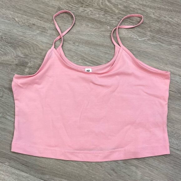 Bp Pink Rib-Knit Crop Cami Top - Picture 1 of 4